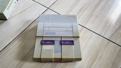 Super Nintendo Fat Só O Console Sem Nada Tudo 100% V16