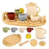 Juego De Té De Juguete For Niños Kit De Té De La Tarde