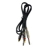 Cable De Audio Rca A Plug 6.3 1,5 Mt