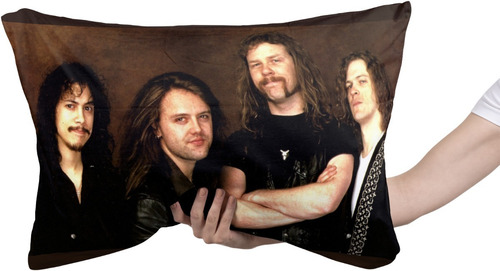 Cojin Almohada Metallica Integrantes Foto Metal Band Diseño