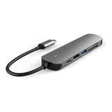 Hub Adaptador Usb Tipo C 6 Em 1 Com Hdmi 4k Macbook Pro/air