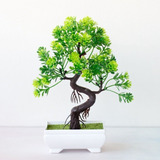Planta Bonsai Árvore Artificial Em Vaso Pequeno Decoração !
