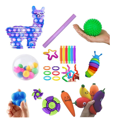 Set 9 Pcs Sensorial Calma Para Niños Autismo Tea - Tdah