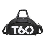 Bolsa Mala Mochila T60 Academia Bagagem Viagem Top Cor Preto