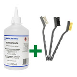 Álcool Isopropilico + Kit 3 Escovas De Limpeza Imediato 