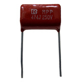 Capacitor Poliester 470nf 0.47mf 0.47uf X 250vca X 10u