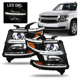 For 2016-2019 Chevy Suburban 3500hd Drl Headlights Lamps Aab
