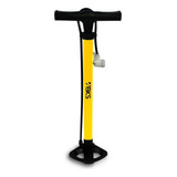 Inflador Aire Bomba Piso Bicicleta Ciclismo Ruta 120psi Color Amarillo