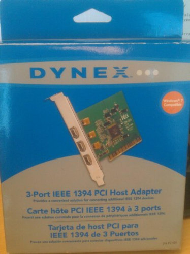 Dynex 3-port Firewire/ieee 1394 Pci Card