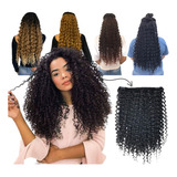 Cabelo Aplique Tic Tac Orgânico Cacheado De 60 Cm + Brinde