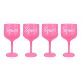 Set 4 Copas Gin Despedida De Soltera 637 Ml - Rosa