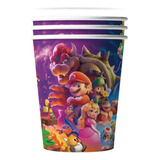 Pack 10 Vasos Mario Bros La Pelicula Cumpleaños, Cotillon