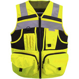 Geologo Minero Chaqueta Reflectante 3m Trabajo Amarillo