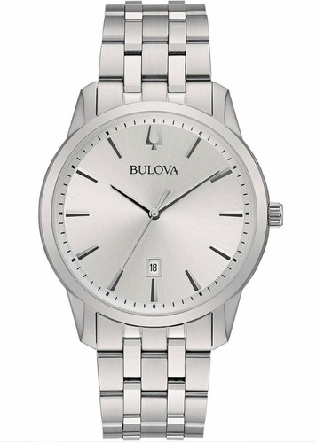 Relógio Bulova Masculino Classic Sutton 96b342 Prata