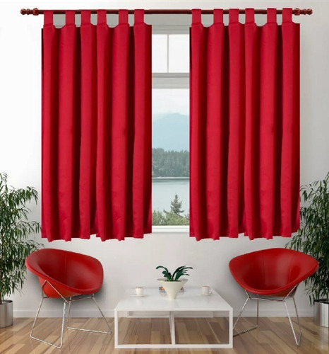 Juego De Cortinas Corta Tropical Mecanico Con Presillas E.