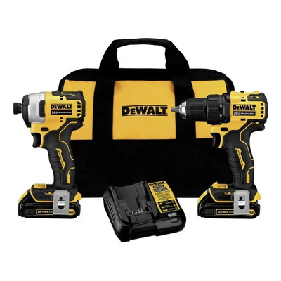 Combo Kit DeWalt Llave De Impacto Y Taladro Compacto Color Amarillo | Meses sin interés