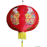 Lámpara Oriental Decorativa De Papel 