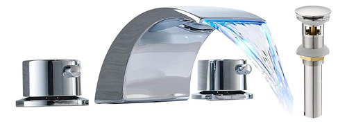 Grifo Led Grifos De Bano Waterfall Generwide Para Lavabo 3