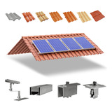 Kit Estrutura Suporte 04 Placas Solar Telha Colonial 4,80m