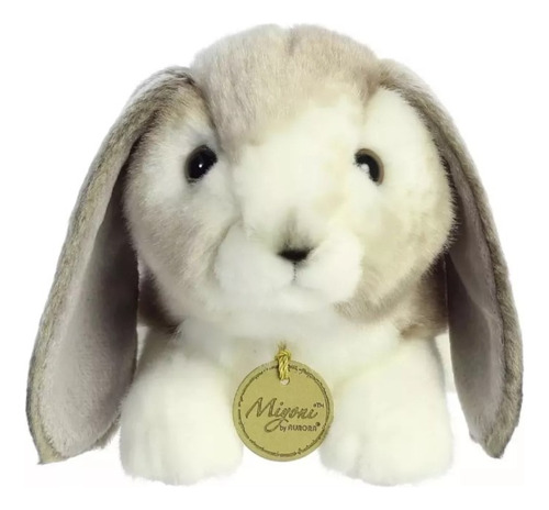 Peluche Conejo Holland Lop Rabbit Gris Aurora Miyoni Origina