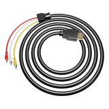 Cable Hdmi A Rca, 1080p 5 Pies/4.9 Ft Hdmi Macho A 3-rca Vid