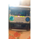 Mini System Toshiba-6620-tape Duplo Cd Triplo Karaokê Rádio 