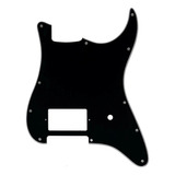 Escudo Guitarra Stratocaster Preto Para 1 Humbucker