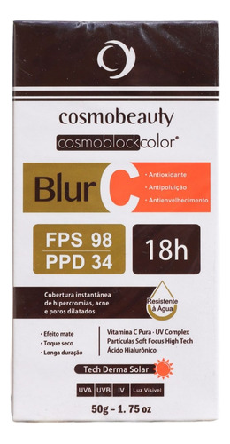 Cosmobeauty Protetor Solar 18h Blur C Fps 98 Ppd 34 50g