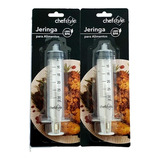2 Pack  Jeringa Inyectar  Pavo/carnes  Chef Style  30ml