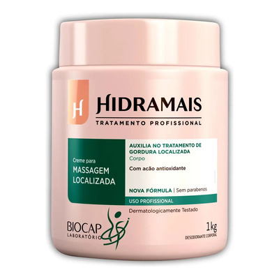 Creme Hidramais Para Massagem Localizada Corporal Pote De 1000ml\u002F1kg | Parcelamento sem juros
