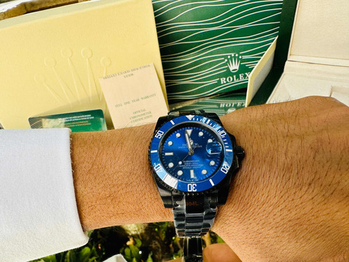Reloj Rolex Black And Blue Mod Submariner