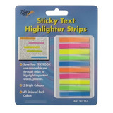 Sticky Tiras De Neon Highlighter Repositionable Memo Note Pe