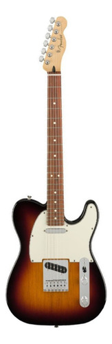 Guitarra Eléctrica Fender Player Telecaster De Aliso 3-color Sunburst Brillante Con Diapasón De Granadillo Brasileño