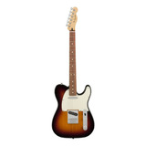 Guitarra Eléctrica Fender Player Telecaster De Aliso 3-color Sunburst Brillante Con Diapasón De Granadillo Brasileño
