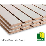 Panel Ranurado Practiwall Blanco 18mm 2,50 X 0.90 1ra Madir