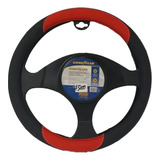 Cubre Volante Cuerina Goodyear Negro/rojo 38 Cm Cod Gy-5586