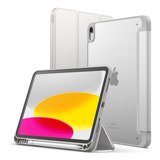Jetech Funda Mate P/ iPad 10 De 10.9 PuLG 2022 10.ª Plateado