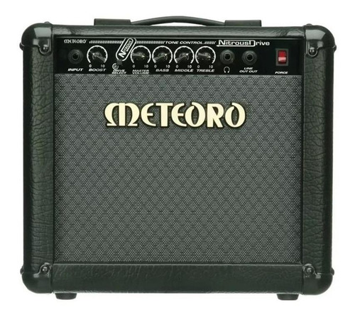 Amplificador Meteoro Nitrous Drive 15 Transistor 15w Preto 