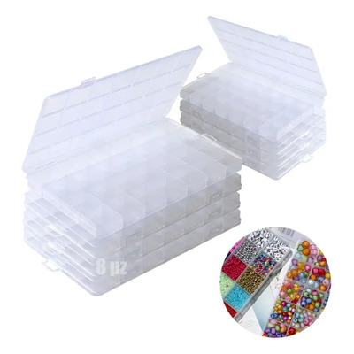 CCGMDI® 8 Caja Organizadora De Plástico 28 Divisiones Para Bisutería Blanco Caja Organizadora De Plástico 28 Divisiones Para Bisutería Blanco | MercadoLibre