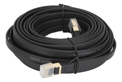 Cable Plano De Conector Rj45 Blindado Cat 8 Lan De Alta Velo