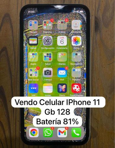 Celular iPhone 11  128gb. Usado