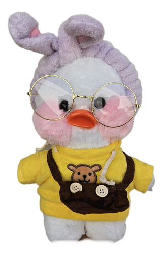 Peluche Lalafanfan Pato Tiktok Con Accesorios