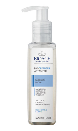 Sabonete Facial Antisséptico - Bio Cleanser 120ml - Bioage