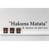 Pegatina De Vinilo Para Pared Con Diseño De Hakuna Matata Co