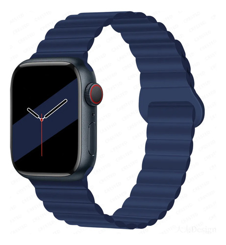 Banda Magnética De Anel De Silicone Para Apple Watch