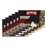 Pack X6 Iniciador De Fuego Blanco Parrilla Carbon Leña Asado