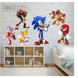 Vinilo Decorativo Infantil Con Personajes De Sonic
