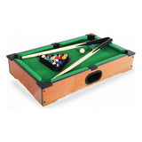 Juego De Pool Mini Portatil Con Bolas + Triangulo + Palos