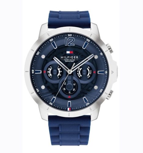 Reloj Tommy Hilfiger Th1710489 Hombre Silicona Multifuncion 