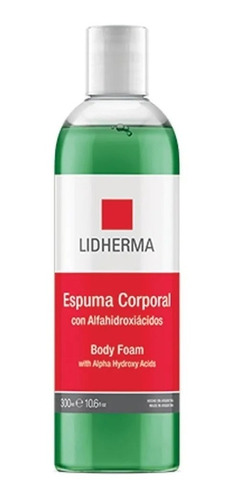 Espuma Corporal Lidherma Celulitis Alfahidroxiacidos X 300ml